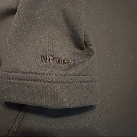 Nike women’s Dry fit black quarter zip high neck long sleeve size S Stretch Top - Picture 7 of 10